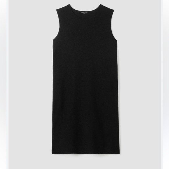 Eileen Fisher Dresses & Skirts - Eileen Fisher Black 100% Silk sleeveless Mini Dress size Small